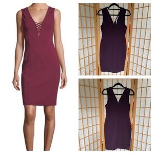 Cupcakes & Cashmere Audrina Lace Up Fitted Dress SZ S NWT